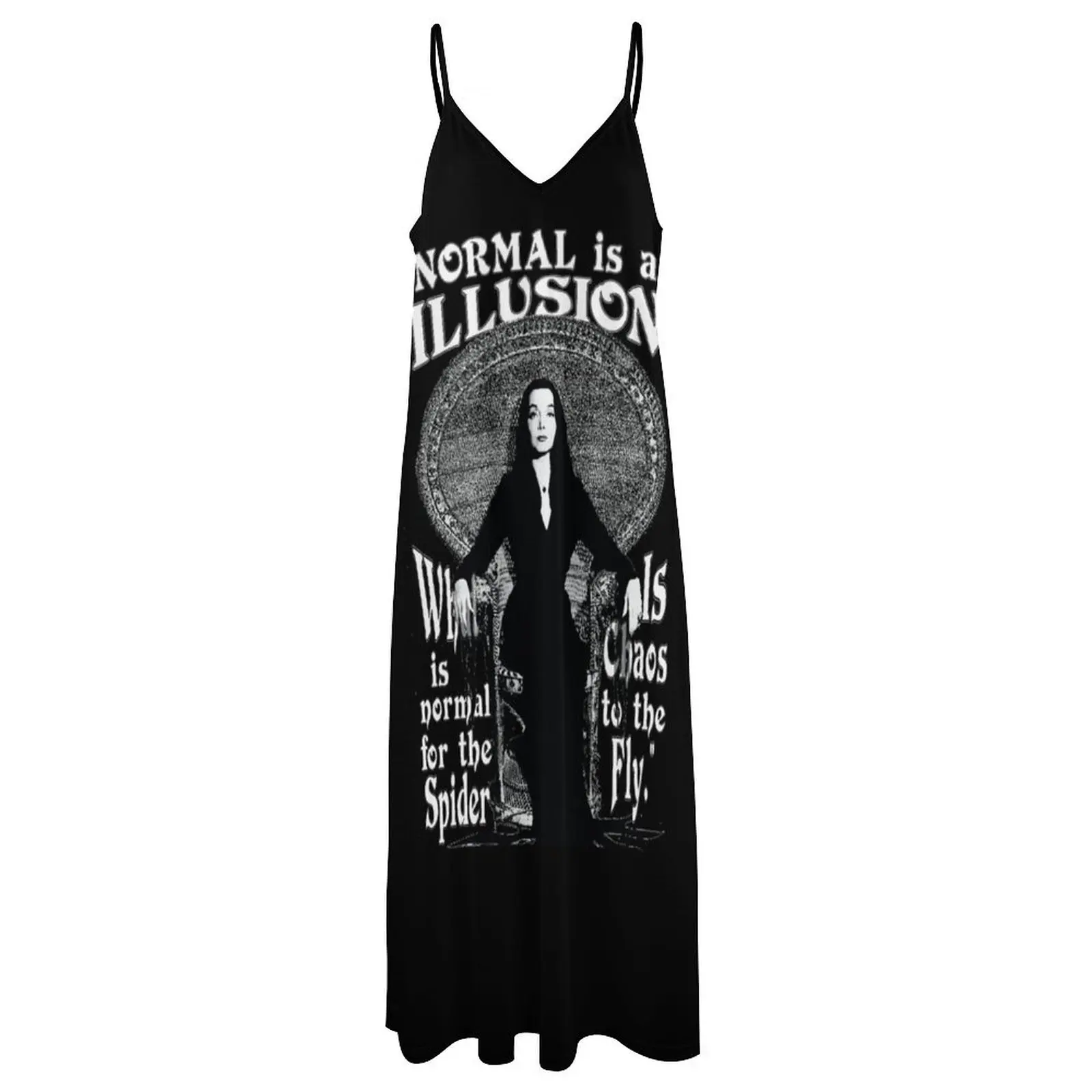 Morticia Addams-Normale est une tension... FibLong-Robe de soirée pour femmes, tenue d'été