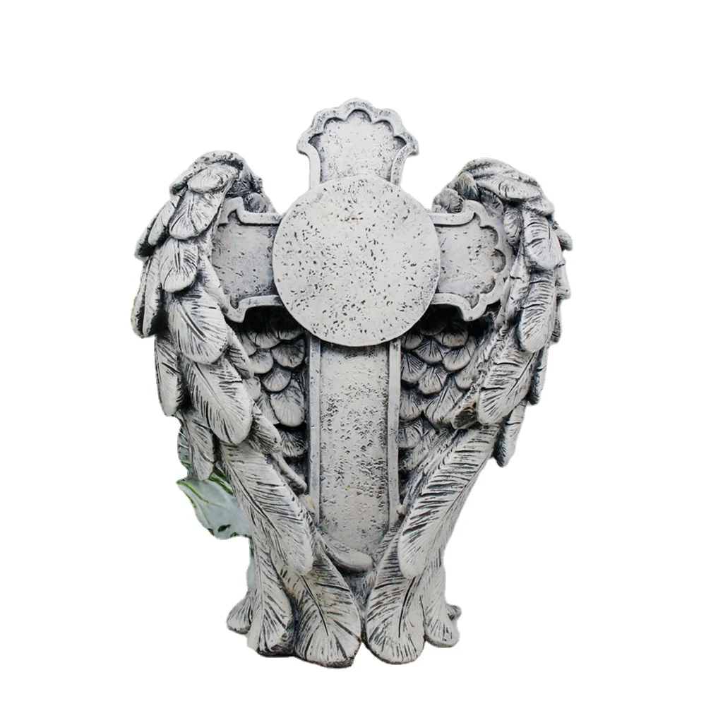 artigianato-moderno-in-resina-ali-d'angelo-croce-statua-giardino-decorazioni-per-esterni-ornamenti-scultura-i-nomi-di-animali-possono-essere-incisi