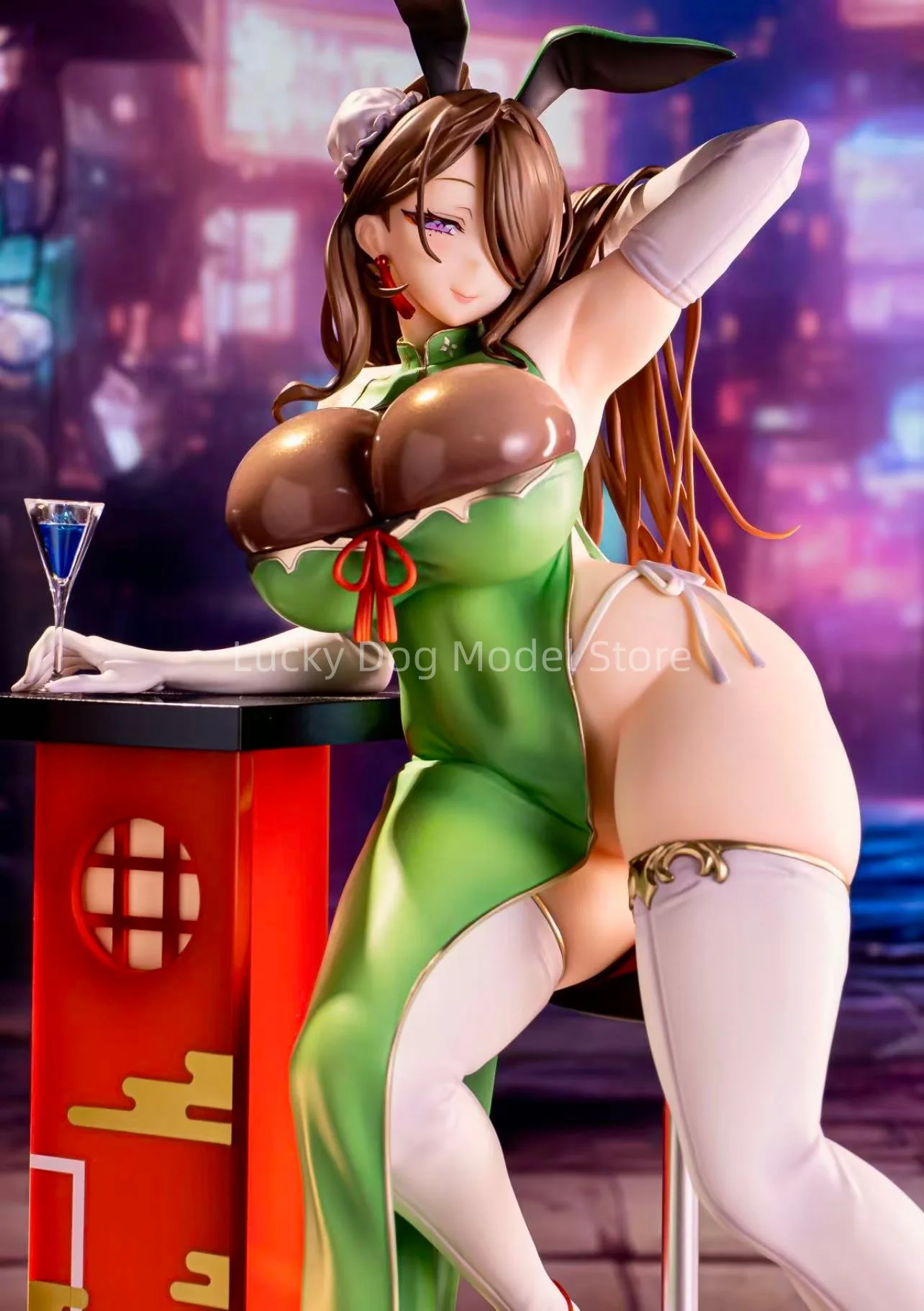 

100% подлинные аниме сексуальные фигурки Sumire Secret Cocktail Ver.1/4 ПВХ экшн-фигурки коллекция подарок на Хэллоуин модель игрушки