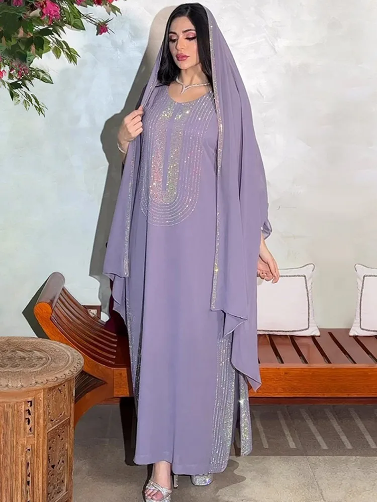 Ramadan Eid Abaya Embroider Dubai Turkey Muslim Hijab Dress Islamic Clothing African Dresses For Women Robe Musulmane Djellaba