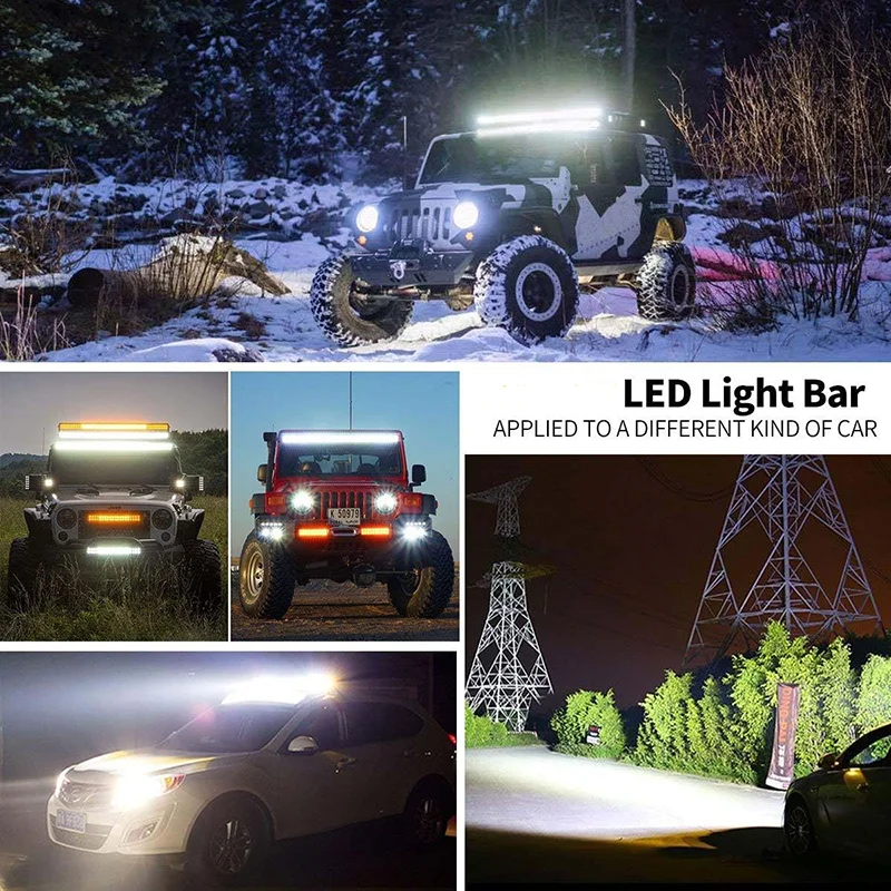 1PC/2PCS Vehicle Work Light Off-Road Spot Flood Beam Driving Bar for ATV UTV RV Boat Tractor Bumper Golf Cart LED Car Fog Light view 6