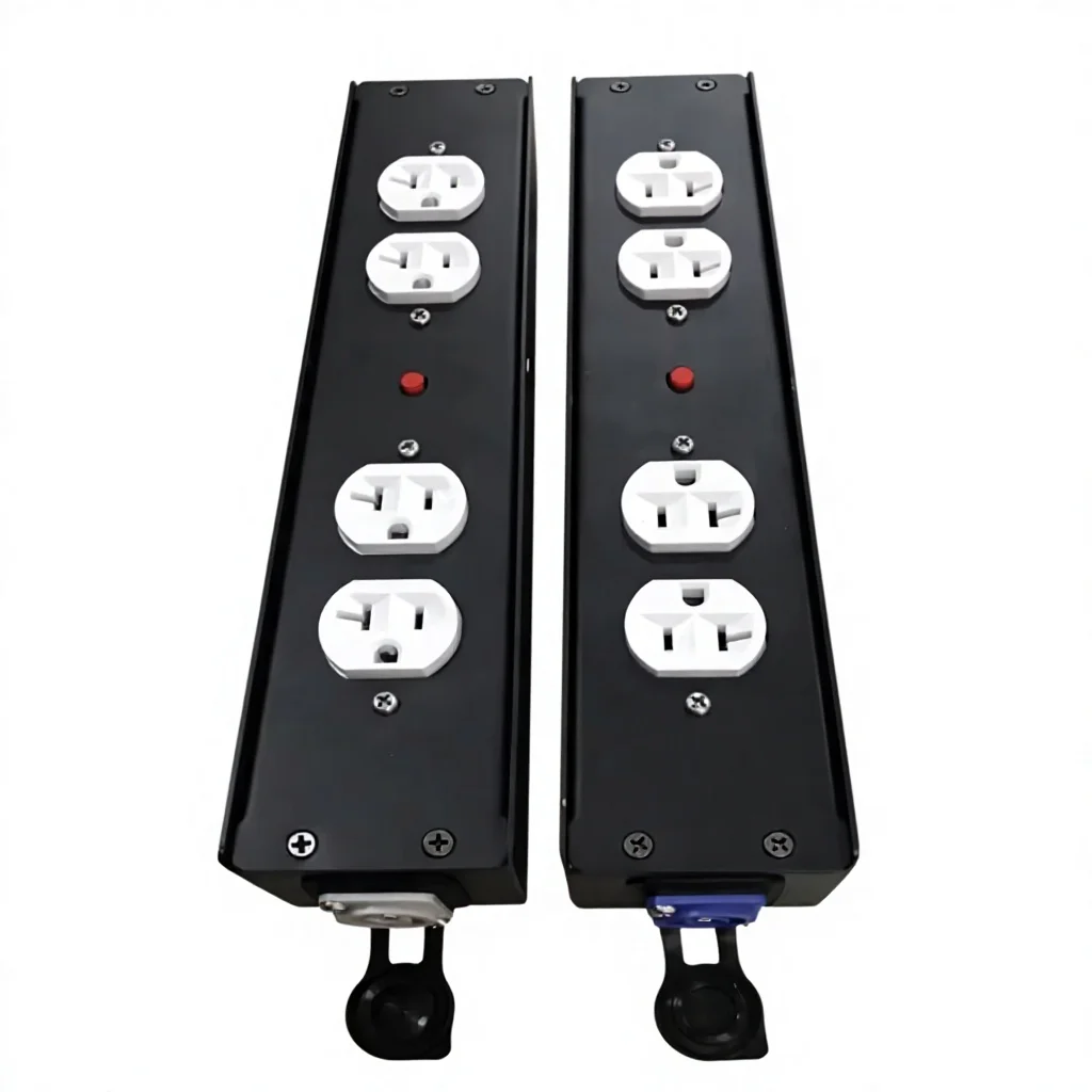 ABCCABLS Us Output Connectors Powercon Splitter Power Distribution Boxes Rack Mount Power Distro