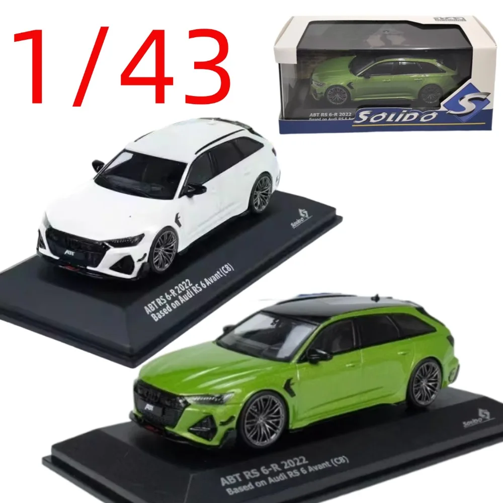Solido Diecast 1/43 Scale Audi RS6 C8 2022 Car Model Alloy Audi RS6 C8 2022 Play Vehicles Collection Toys for Boys Original Box
