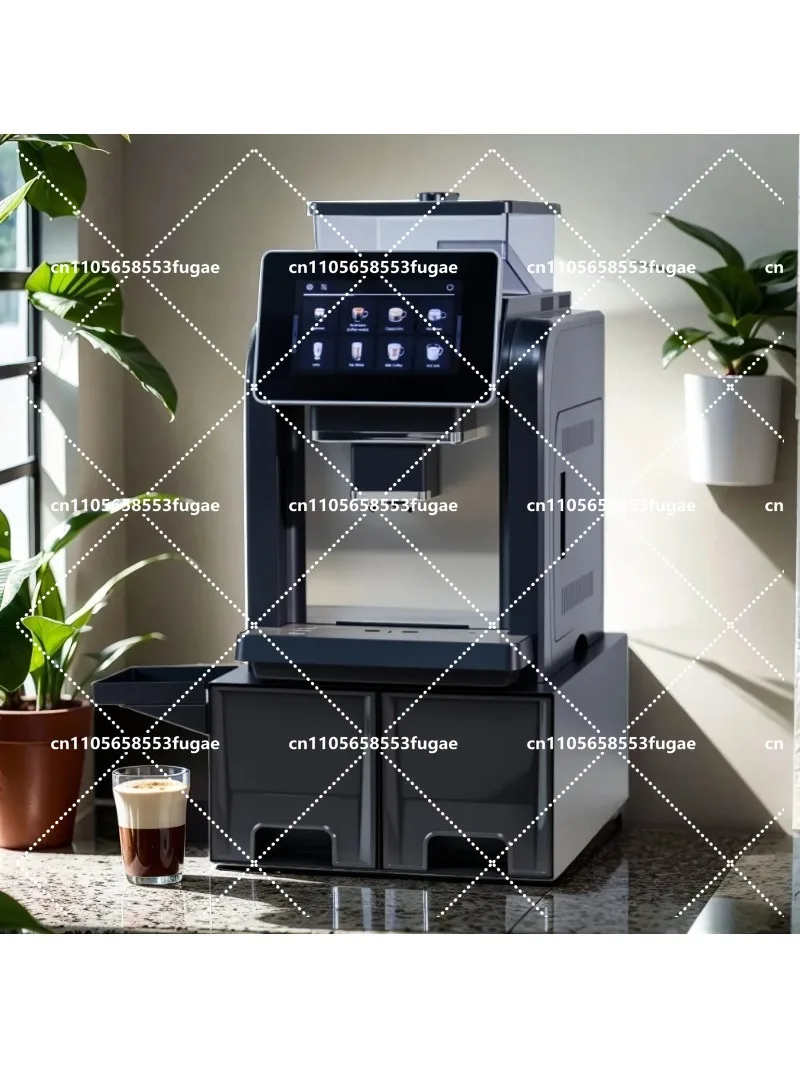 Professional Automatic Espresso Maker with Touch Screen, Adjustable Strength for Commercial Use