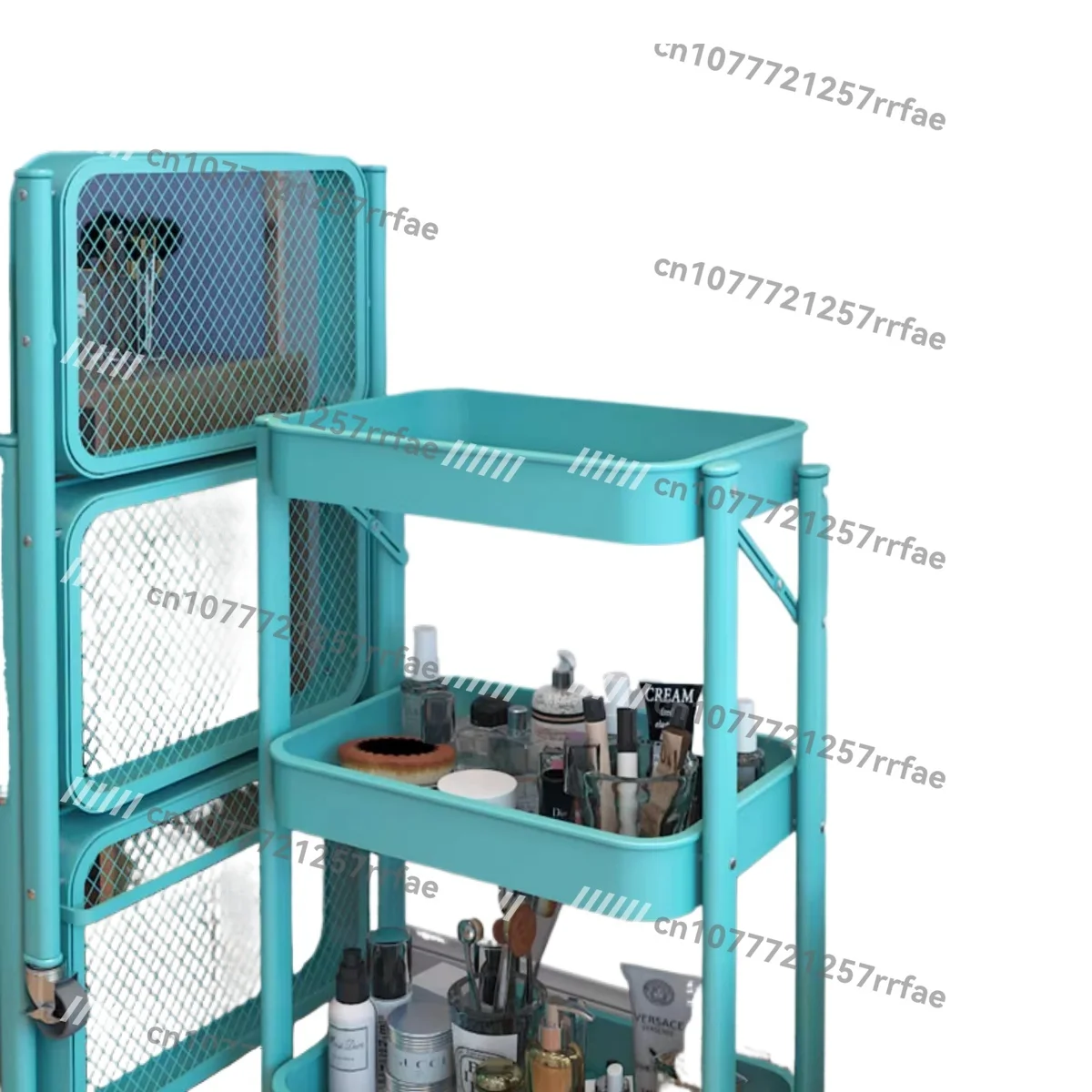 

Removable Trolley, Kitchen Rack, Bathroom Floor-to-ceiling Folding Baby Room, Home Storage Shelf