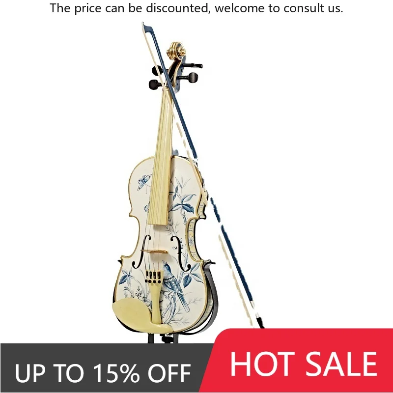 

Deluxe Home Furnish Living Room Decor Ceramic&Copper Violin Shape Home Decor Statue Animal