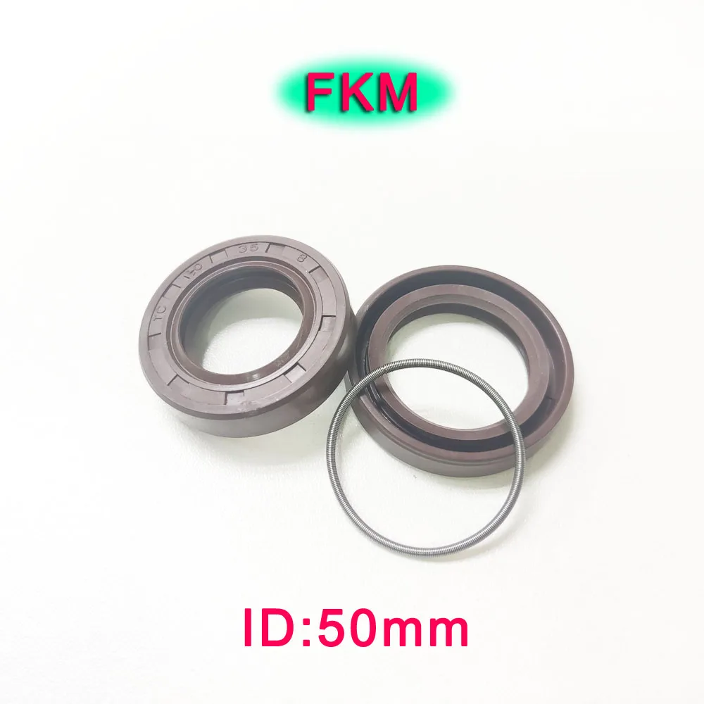 FKM Skeleton Oil Seal ID 50mm Fluorine Rubber Shaft Oil Seal TG/TC-50*60/62/65/68/70/72/75/78/80/82/85/90/100*7/8/9/10/12/13mm