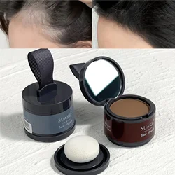 1pc Hair Line Powder Black Brown Root Cover Up Natural Instant Waterproof Hairline Shadow Powder Hair Concealer Coverage 4colors