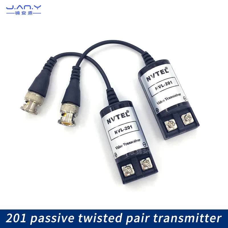 

201 passive twisted pair transmitter BNC joint transfer cable all copper screw coaxial monitoring video anti-interference