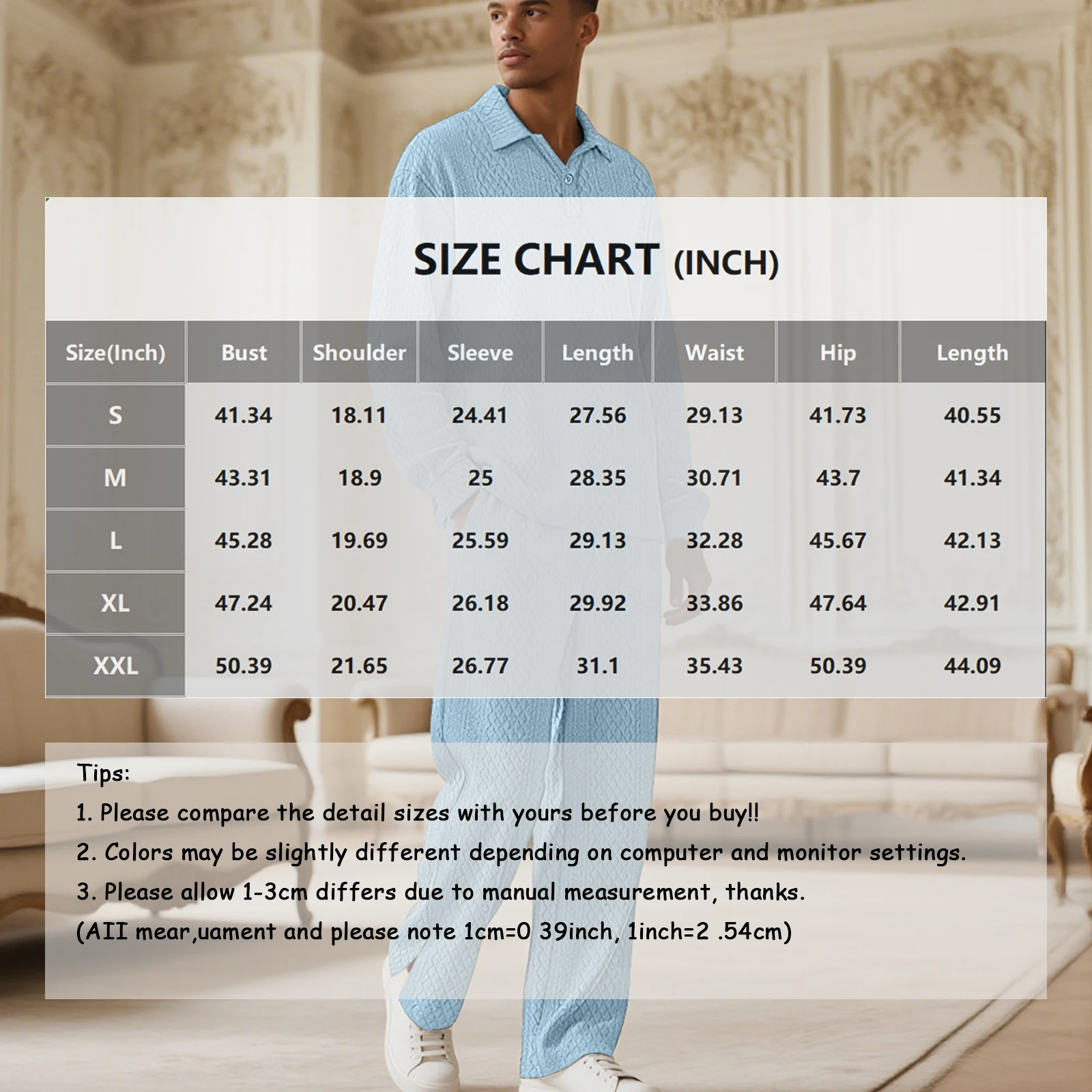 الصلبة اللون محكم عادية الياقة البلوز طويلة الأكمام بلوزات وسراويل الرياضة مجموعة الرجال الخريف والشتاء الدافئة طباعة فضفاضة #6