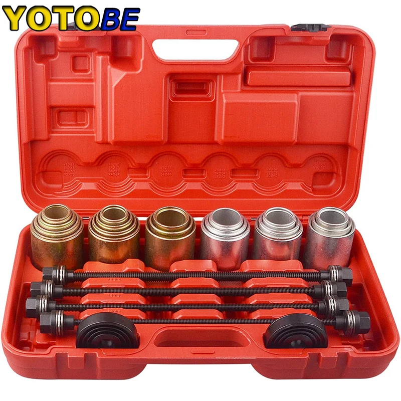 Universal Pull Press Sleeve Kit Bearings Seal Removal Bushing Driver M10 M12 M14 M16 Bushing Disassembly Tool