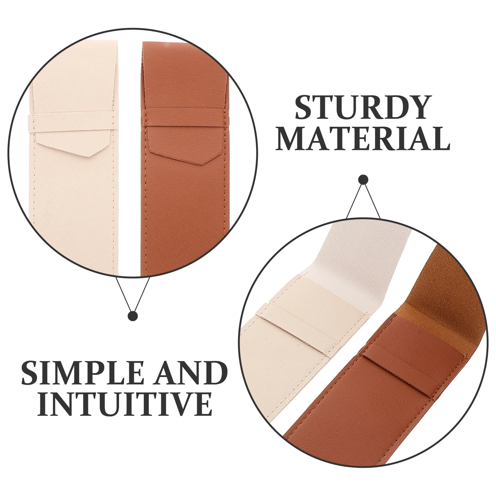 2 個ブラウンベージュドラムスティックオーガナイザーケースユニバーサルフィット打楽器保護ドラムスティックバッグセット