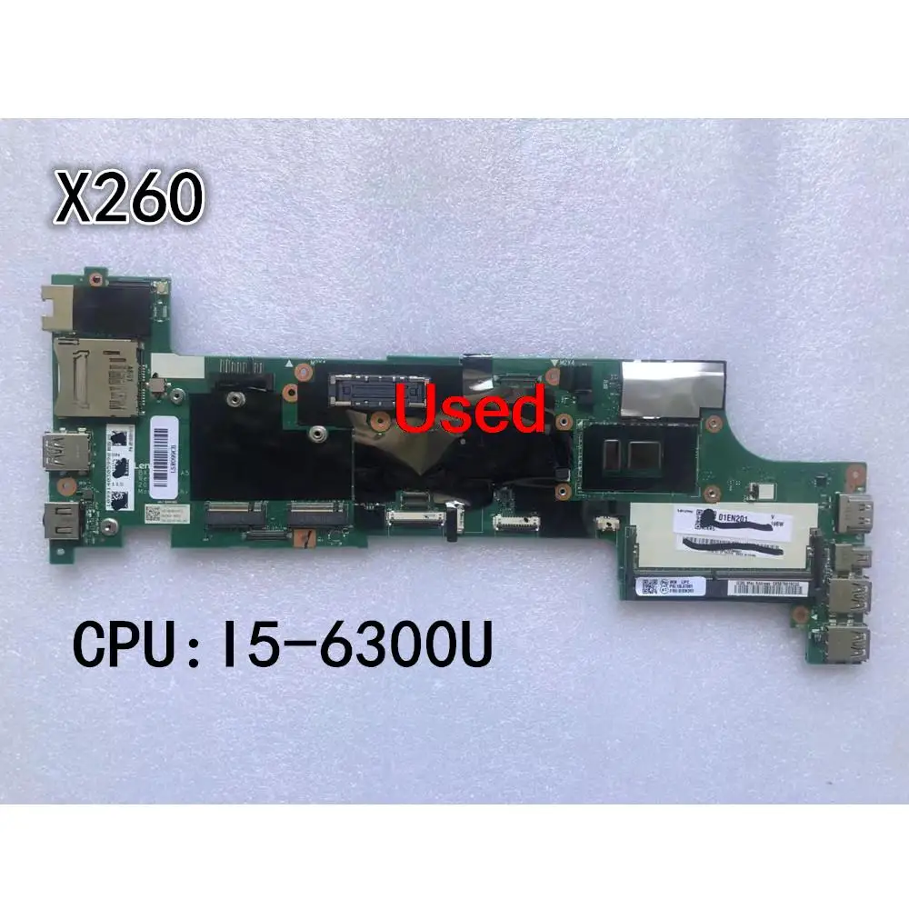 

Used for Lenovo ThinkPad X260 Laptop Motherboard CPU I5-6300U UMA FRU 01EN201 00UP198 01HX035