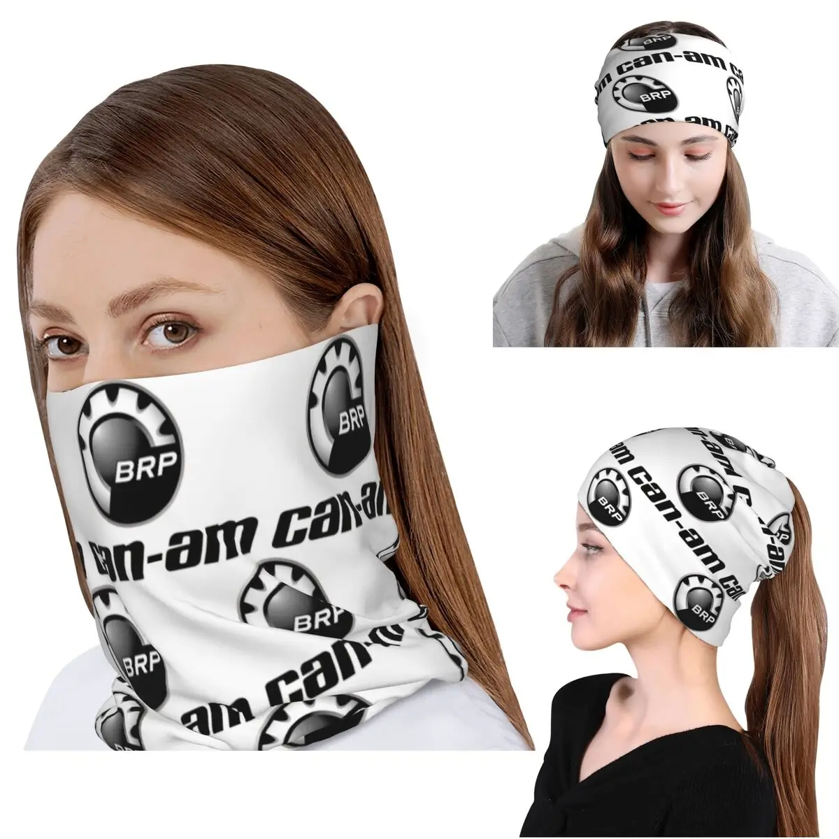 BRP Can Am Bandana-Halstuch, Wickelschal, vielseitig einsetzbar, Fahrradschal, Mütze für Männer, Frauen, Erwachsene, winddicht