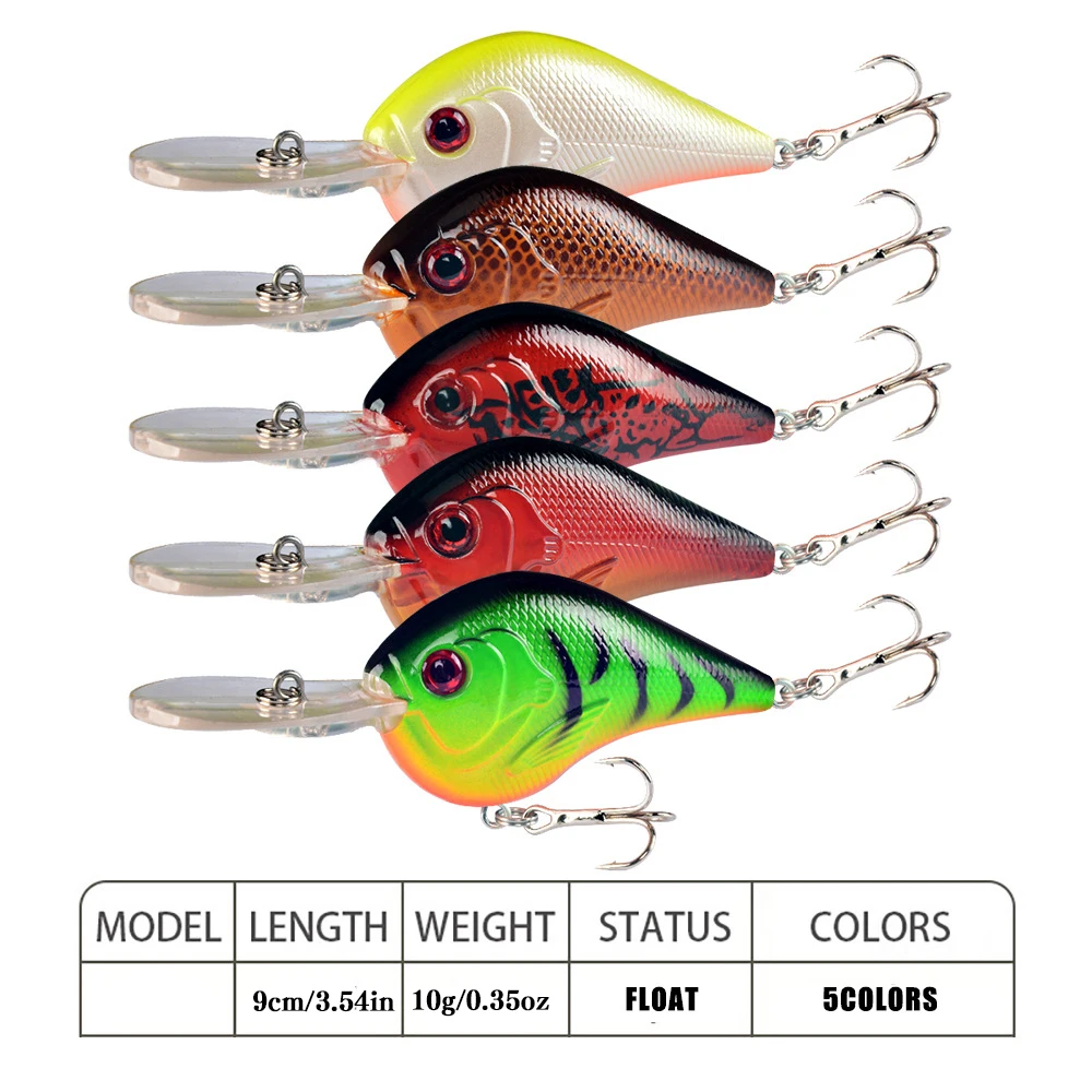 1pc Floating Minnow Fishing Lure 9CM 10G Pesca Hooks Fish Wobbler Tackle Crankbait Artificial Japan Hard Bait - view 3