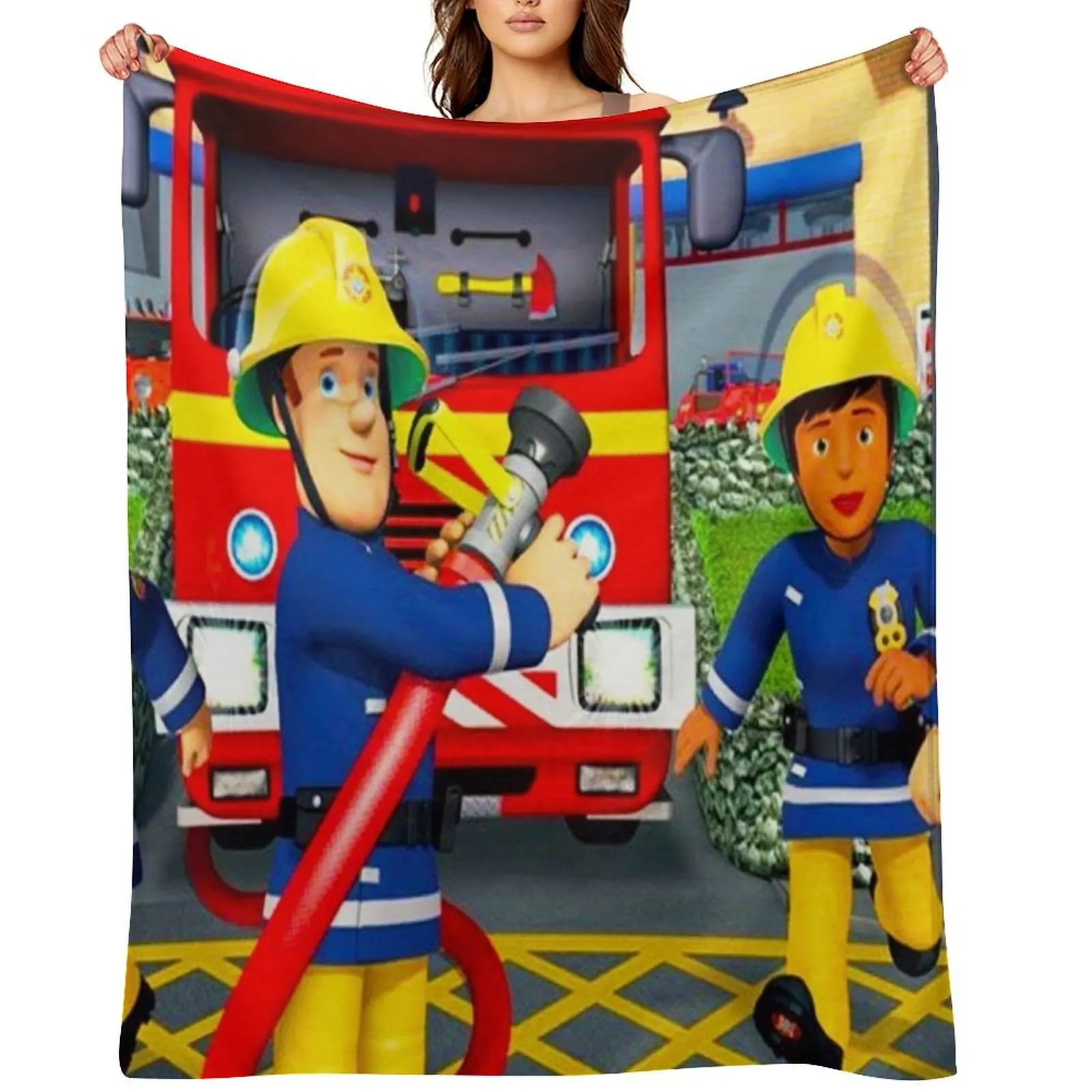 

fireman sam fireman toys pajamas birthday party supplies clothes Throw Blanket warm winter Quilt wednesday Luxury Throw Blankets