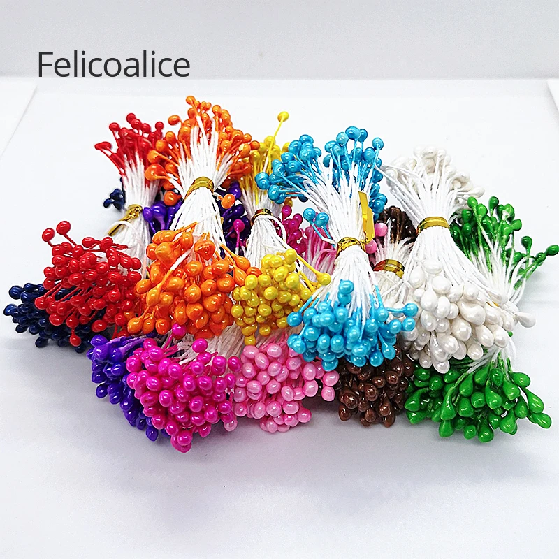 

500pcs 3mm Artificial Pearl Flower Stamen Pistil DIY Accessories for Festival Wedding Party Home Decor