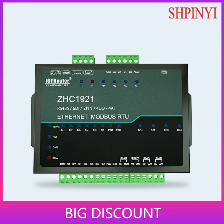 Ethernet to RS485 Modbus RTU Converter Module with MQTT Protocol Serial Service Device