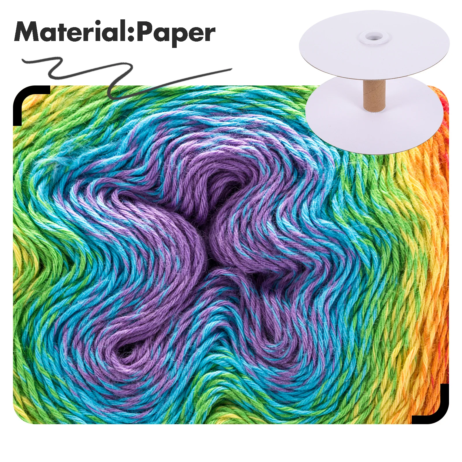 

10pcs Knitting Winding Spools Good Paper Material Prevent Yarn Entanglement Practical Weaving Bobbins For Diy Embroidery Sewing