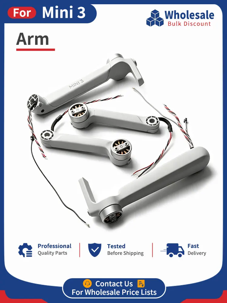 SNQP Vorderer und Hinterer Linker und Rechter Arm für DJI Mini 3, Arm-Baugruppe für Mini 3, Ersatzteil für Reparatur, Wartung und Zubehör