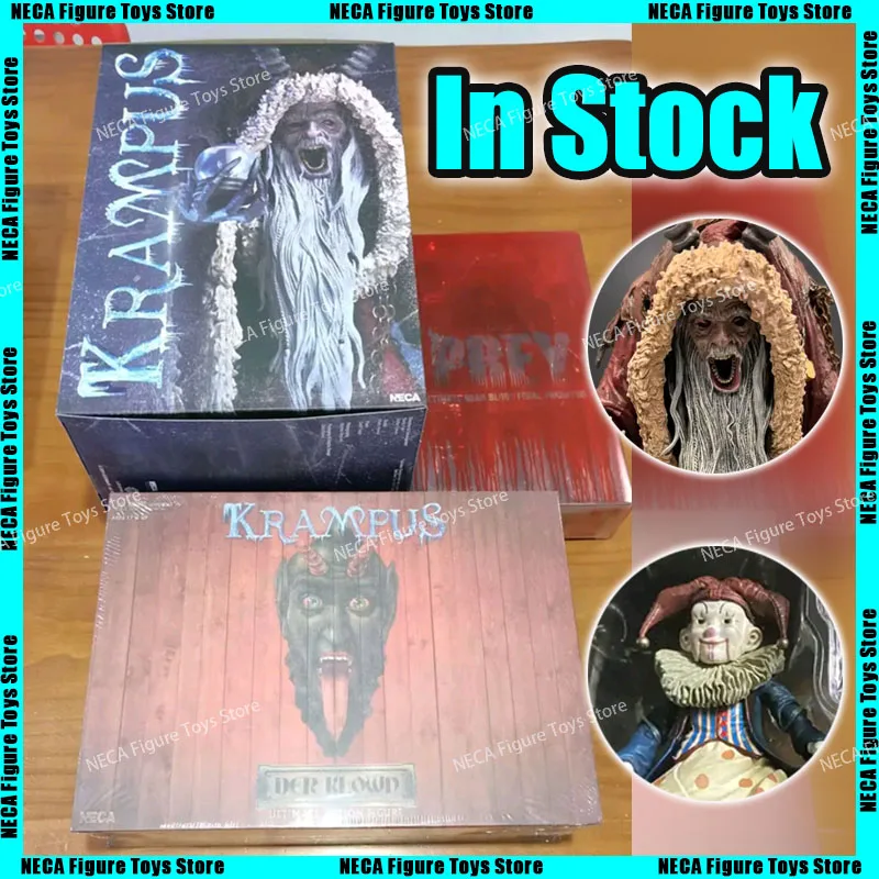 

In Stock Neca 45498 Krampus Neca 45497 Clown Devil Anime Action Figure Collection Model Doll Toy Christmas Birthday Gift Custom