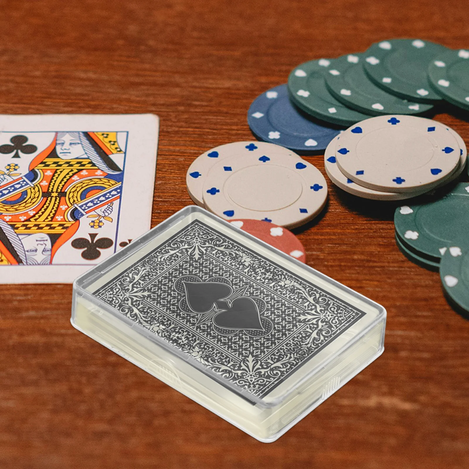 

6 Pcs Transparent Storage Boxes for Playing Cards Business Cards Game ganizers Plastic Versatile Containers Solutions