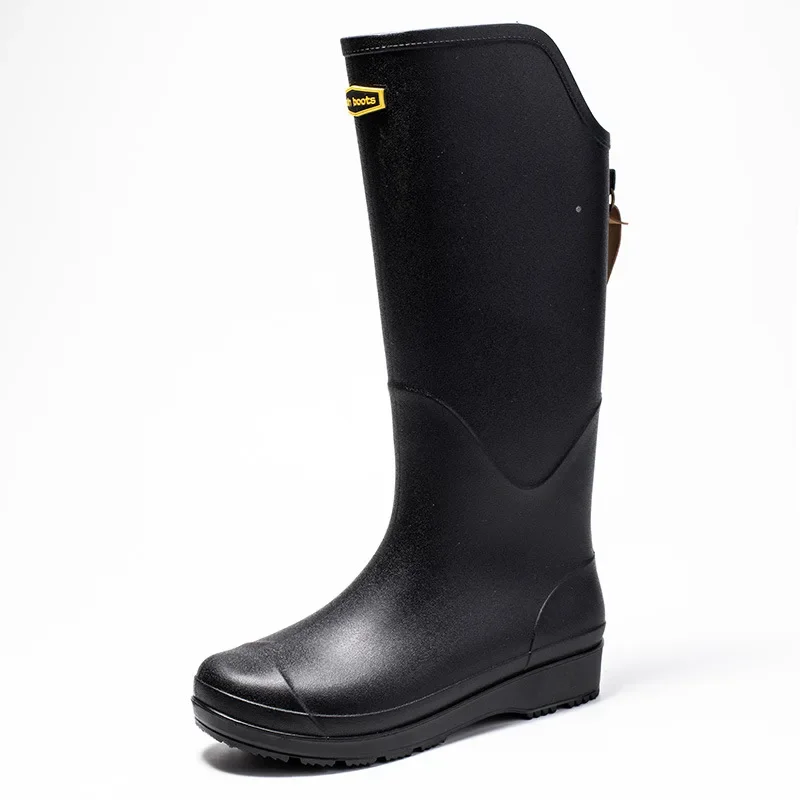 New Women Fashion Knee-high PVC Rain Boots Female Outdoor Fishing Rainboots Waterproof Water Shoes Wellies Boots Garden Shoes