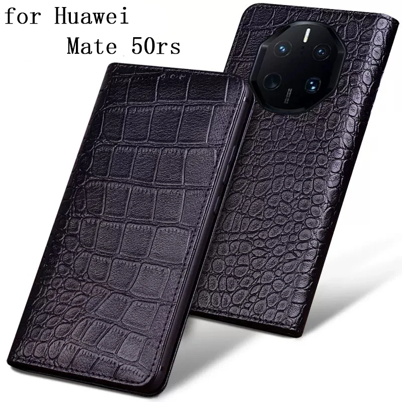 

Case for Huawei Mate 50rs Genuine Leather Cover for Huawei Mate 50RS Business Flip Bag mate50rs funda skin cow leather coque cap