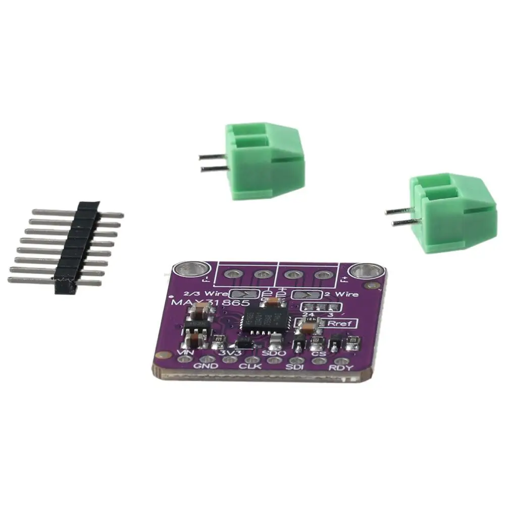 Sensor de termopar de temperatura RTD de 3,3 V/5V MAX31865 PT100-PT1000 módulo amplificador de Sensor de temperatura para Arduino DIY