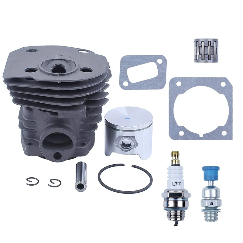 Комплект поршня цилиндра PORK-44 мм для Husqvarna 350 351, линия воздушного топливного фильтра, декомпрессионный клапан, бензопила, замена запасной части