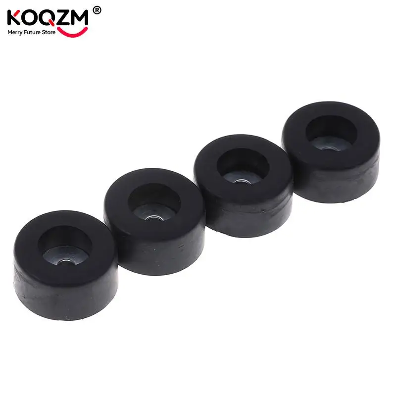 Cabinets Rubber Feet Damper Pad Base 4pcs Durable Black 38mm x 19mm Large Case Speaker
