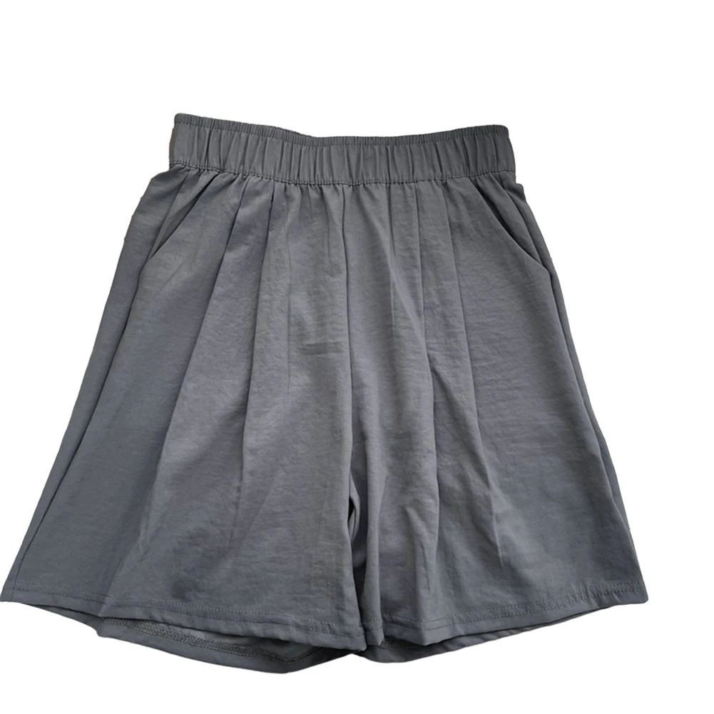 

Short Pants Shorts Casual Flattering High-waisted Loose Mid-length Pants Versatile Wide-leg Womens Holiday Home
