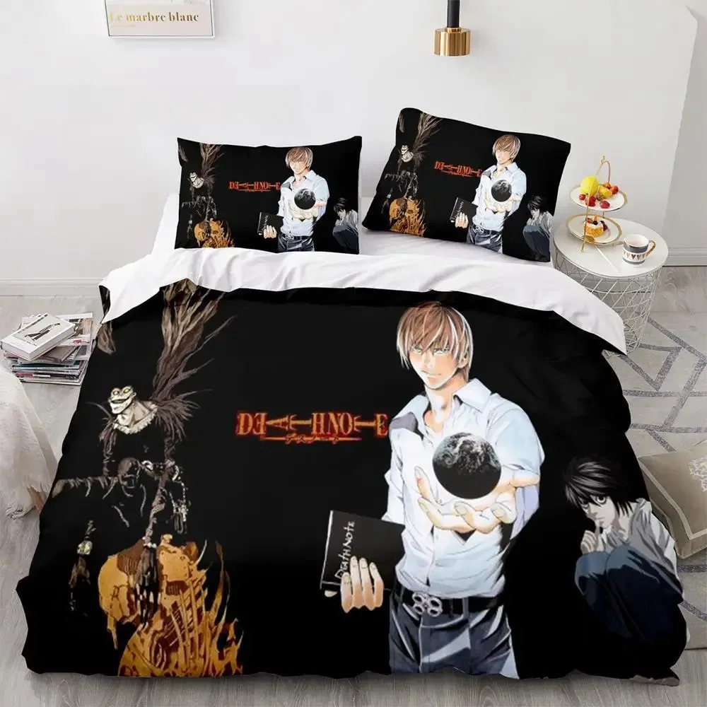 

3d Print Anime Death Note Bedding Set Single Twin Full Queen King Size Bed Set Adult Kids Bedroom Duvet cover Sets Birthday Gift