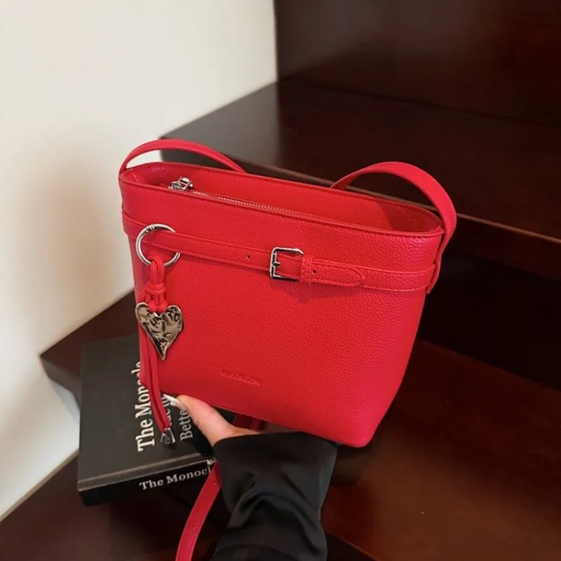 

Chic Trendy Solid Color Diaper Bags For Ladies Parisian High-End Messenger Bag Simple Crossbody Bag Luxury Fashion Tote Bag