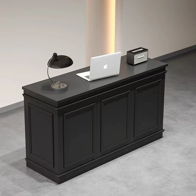 

Beauty Office Reception Desk Counter Aesthetic Storage Nordic Reception Desk Counter Decorations Cashier Commercial Furniture