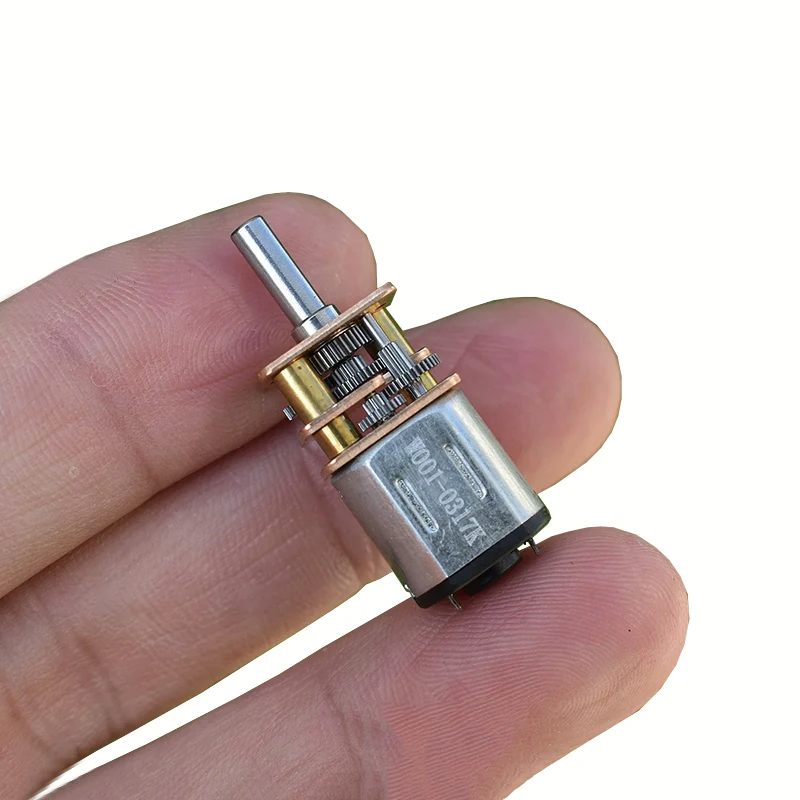 

ZGA12-N10 Mini Gear Motor DC 3V-4.2V 3.7V 63RPM Slow Speed Full Metal Gearbox Gear Motor DIY Robot Hobby Toy Smart Car Model