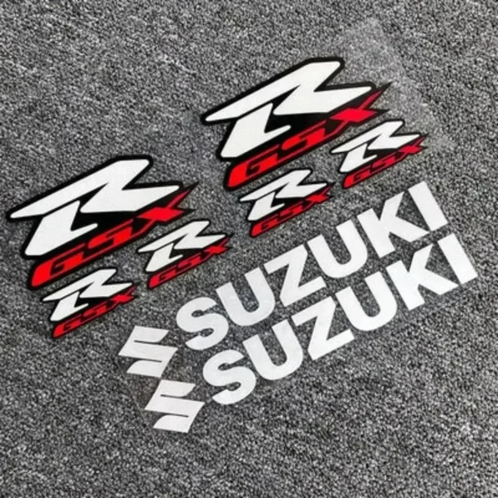 Suitable for Suzuki GSX-R Motorcycle Racing Helmet Tail Box Modification Decals Waterproof Reflective Car Decorative Stickers