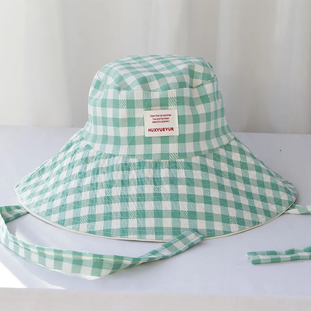 2025 Wide Brim Y2K Sun Hat Women Anti-UV Protection Hiking Fisherman Cap Fold Summer Solid Beach Hat Double sided Sun hat