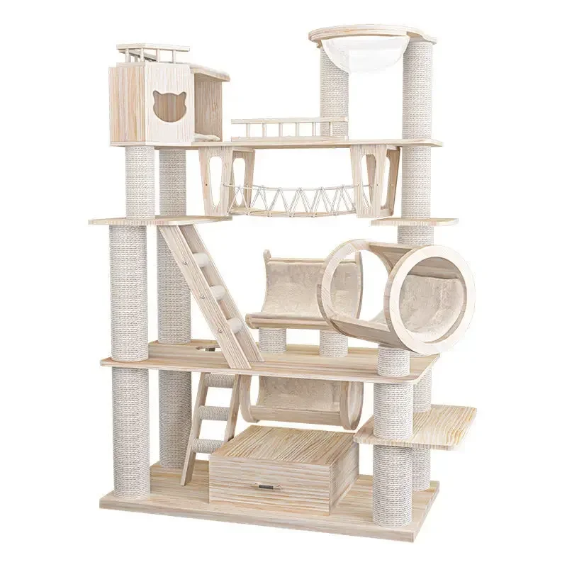 climbing frame, nest,  tree integration, luxury imported solid wood toys
