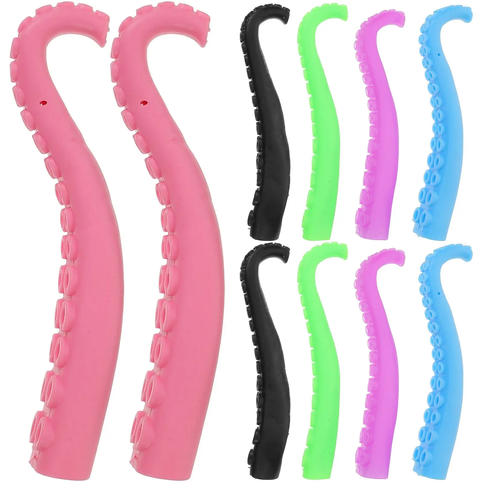 10 piezas de juguetes para dedos, marioneta de pulpo para niños, dedos de calamar en forma