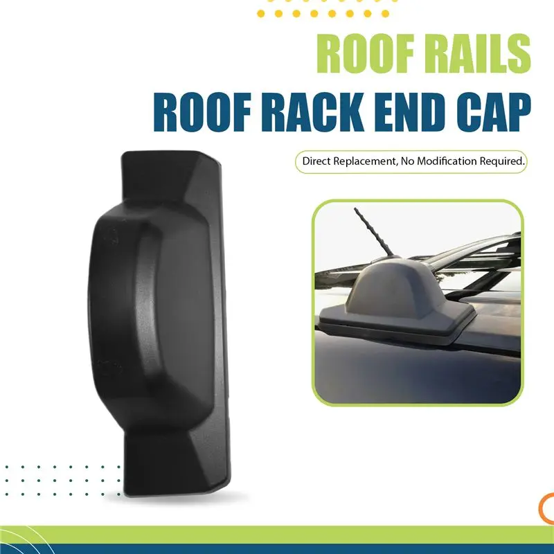 Compatible 4pcs Car Roof Luggage Rack Cover for Honda CRV 2007-2010 Roof Rails Roof Rack End Cap