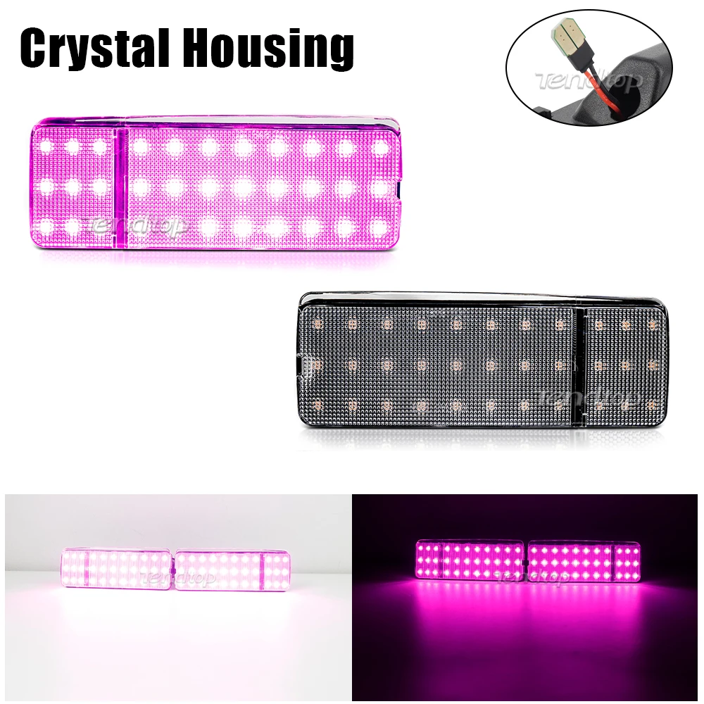 LED Interior Side Front/Rear Door Panel Courtesy Welcome Light For 1992-1996 Ford F150/ F250/ BRONCO