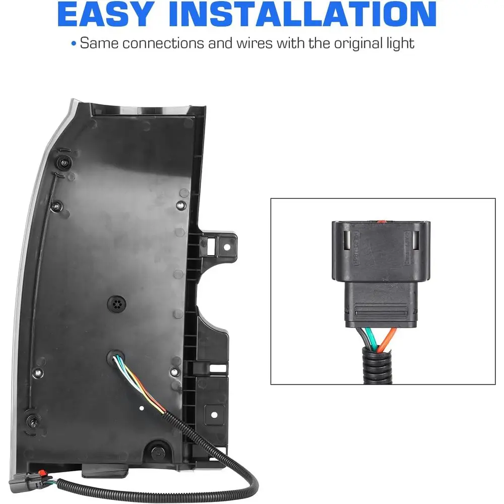 2015-2020 أضواء خلفية LED GMC Yukon & Yukon XL مع غلاف من الكروم وعدسة دخان