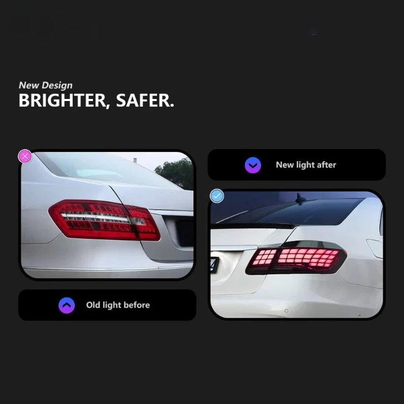 E-Class W212 Tail Light Assembly 09-15 New High Quality Modified  LED Model 670 4000 Lumens