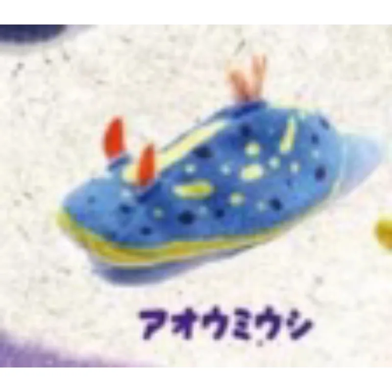 Original IKIMON Gashapon Plush Sea Slugs Marine Organism Qversion Animal Action Figure Model Toys Gifts Collection Ornament