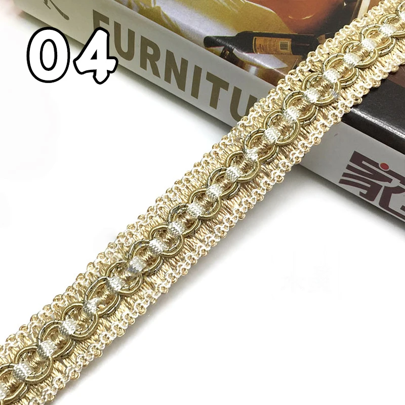 

11.5 Meter Lace Trim Ribbon 2cm Width Fringe Trim Edge Home Textile Handmade DIY Sewing Curtain Sofa Garment Accessories