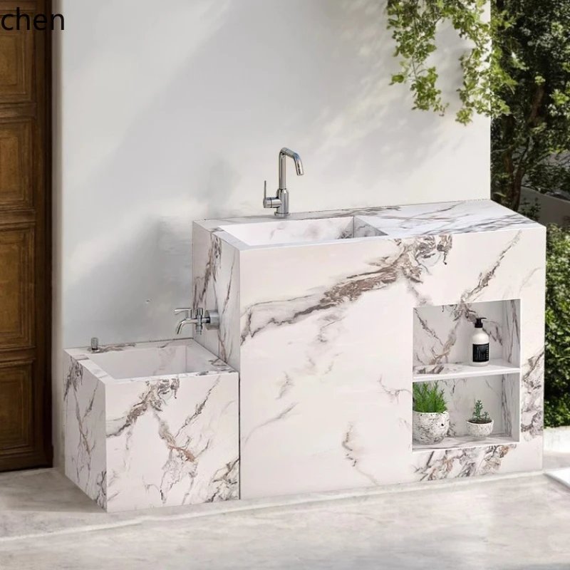 

ZML колонна раковина швабра бассейн умывальник двор двор бассейн комната открытый камень внутри и снаружи сада