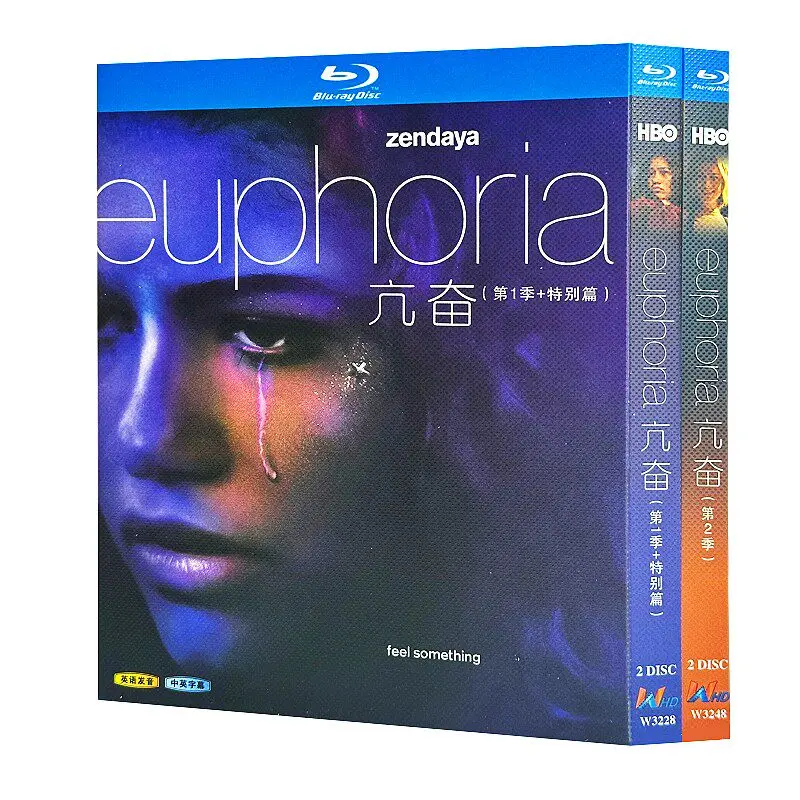 Série TV Euphoria en Blu-ray Ultra HD, saisons 1 et 2, plus coffret de l'épisode spécial