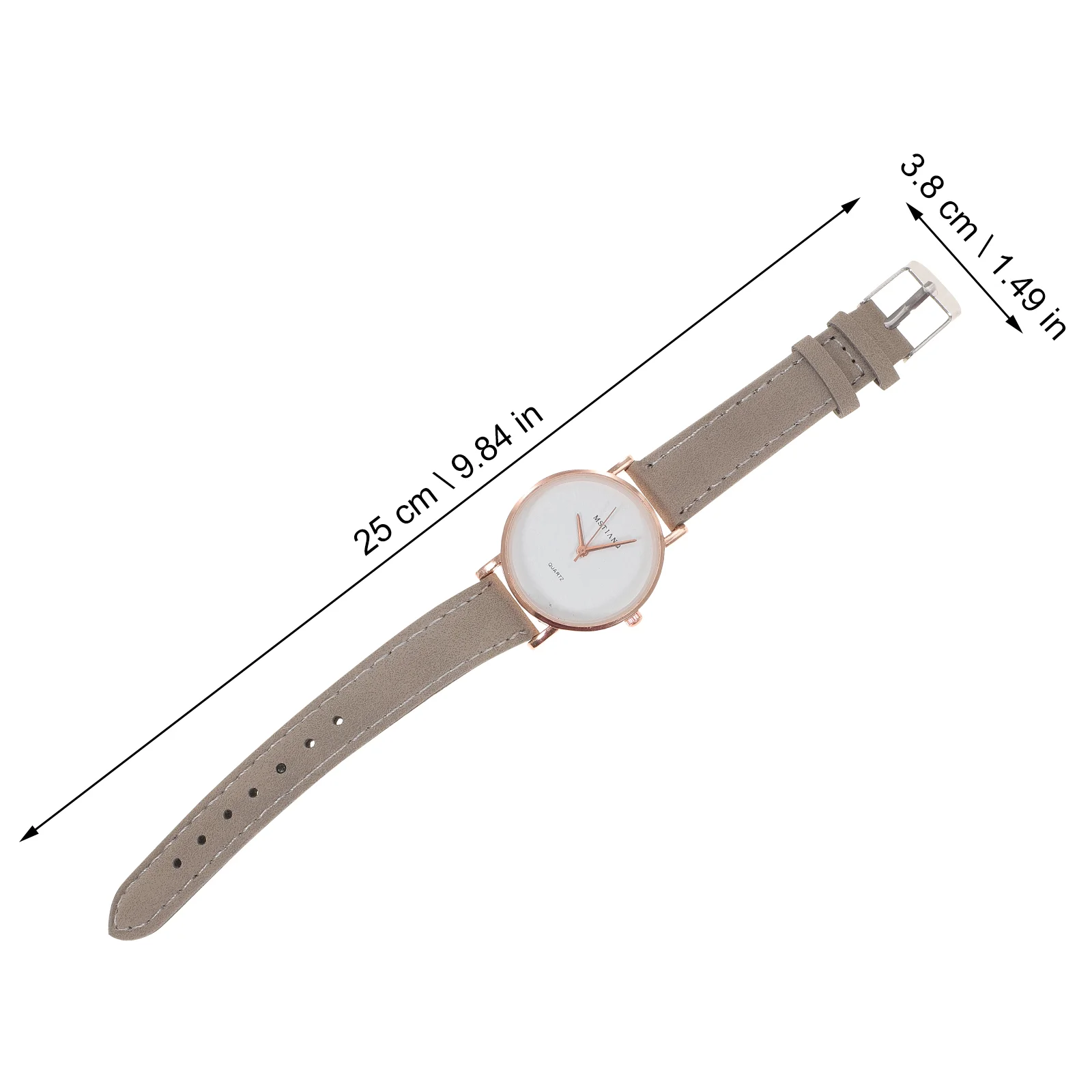 1pc Wood Watch Graffiti Simple Casual Wristwatch Christmas Gift Birthday Present for Women Men (Grey)