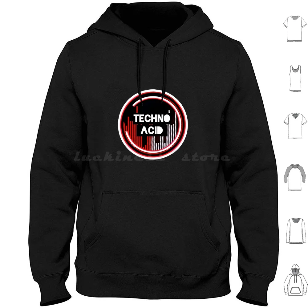 Techno Music Hoodie cotton Long Sleeve Life Safe Save Nurse Medic Rhythm Vibe Party Dj Song Techno Music